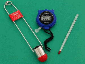 CUp Zahn with thermometer and crono meter