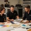 paper types, printing studio, print samples