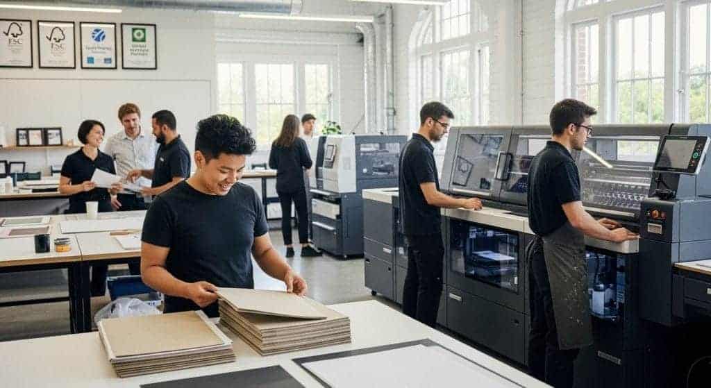 sustainability printing industry, eco-friendly print shop