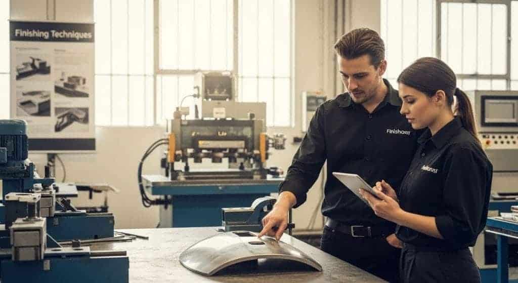 metal finishing workshop humans
