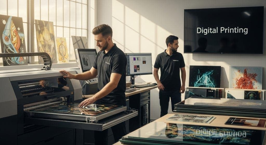 digital printing glass studio