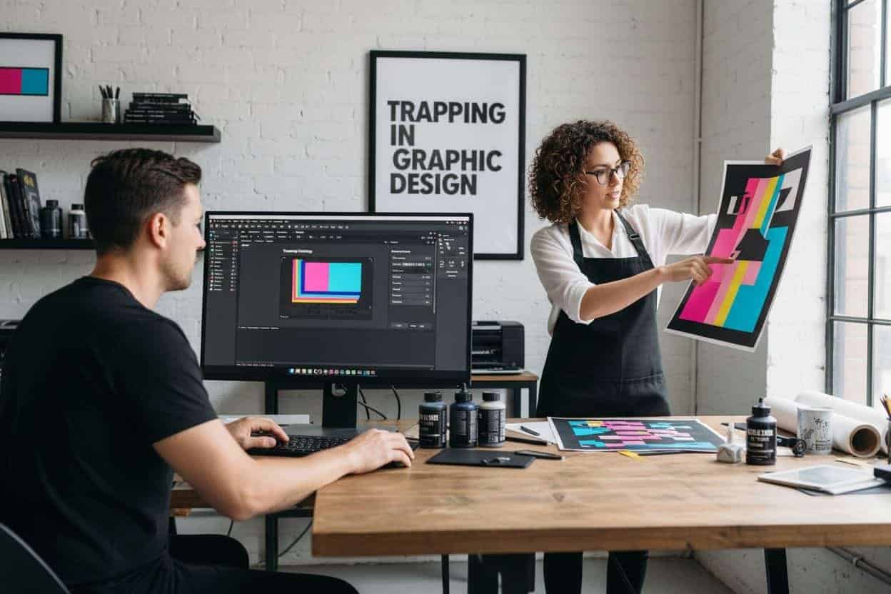 trapping print design process