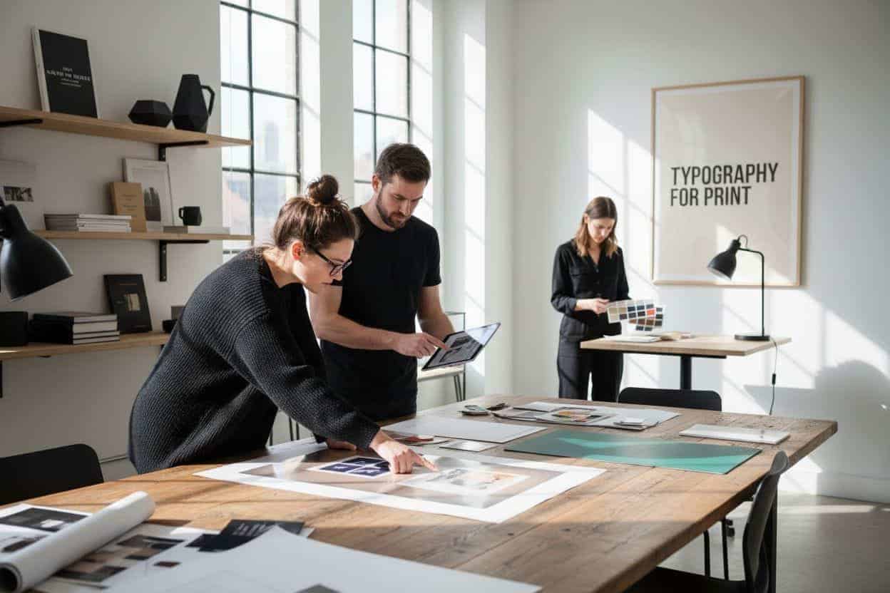 print studio typography
